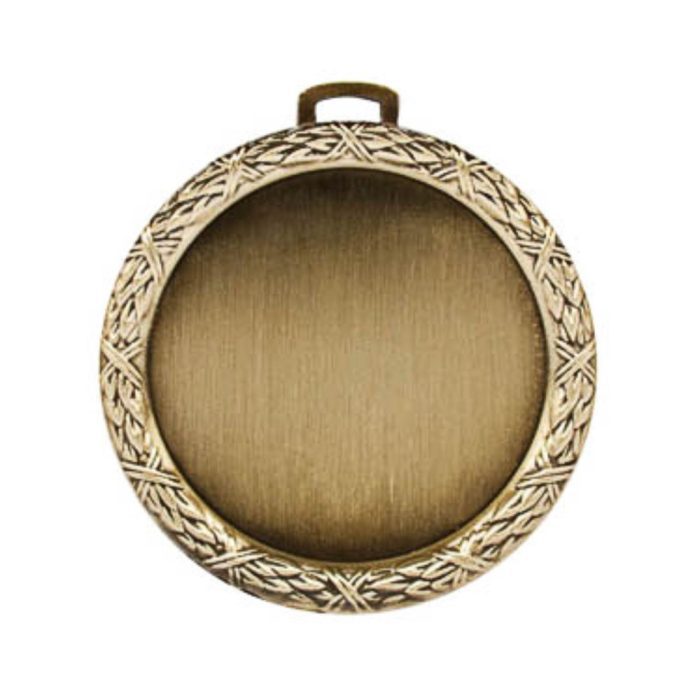 Custom Medal Insert - 2.5" Wreath Holder Design - Gold