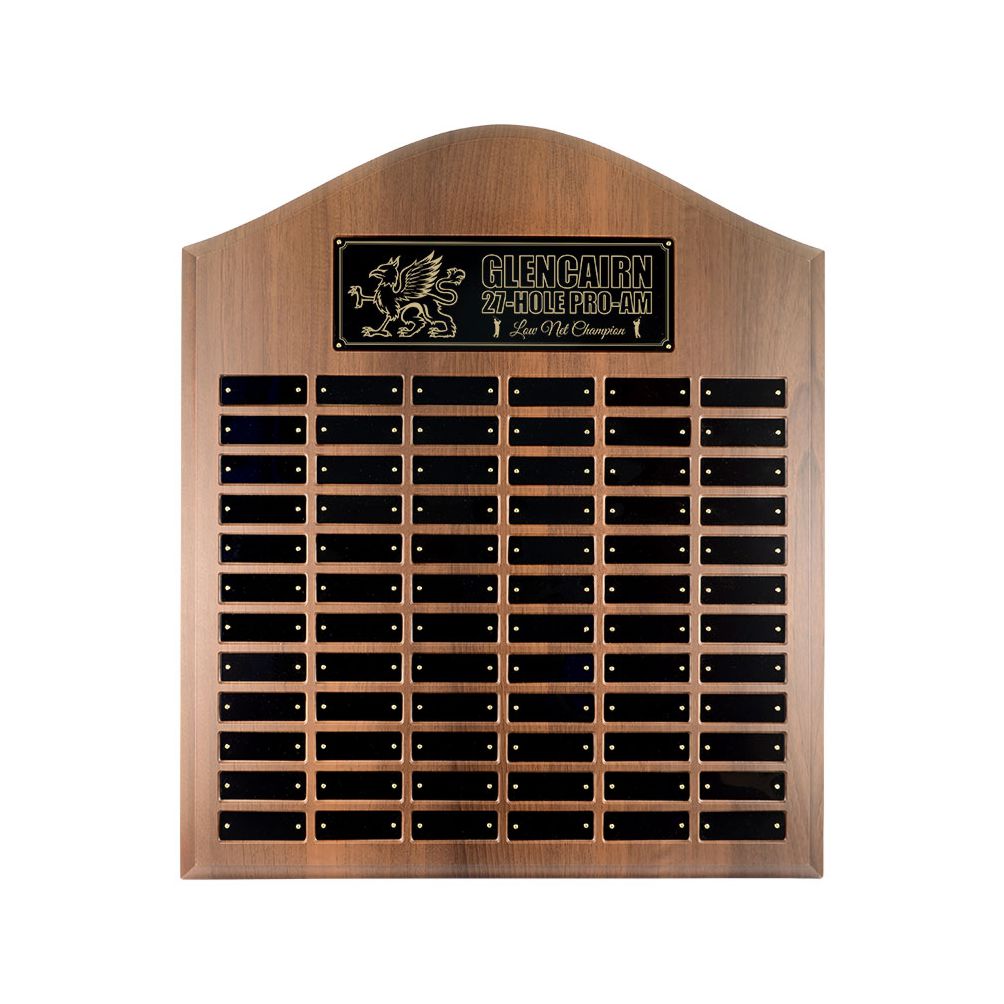 23"x27" Cathedral Annual Plaque with Laser Engraving