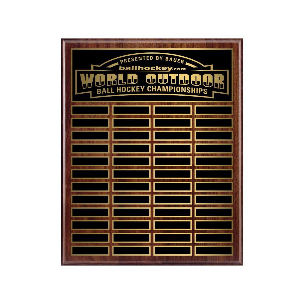 16"x20" Genuine Walnut Annual Plaque with Laser Engraving
